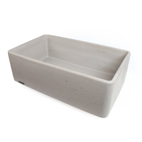 Concretti Designs 30.25'' L Farmhouse / Apron Single Bowl Concrete